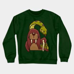 The Walrus and the Anaconda Crewneck Sweatshirt